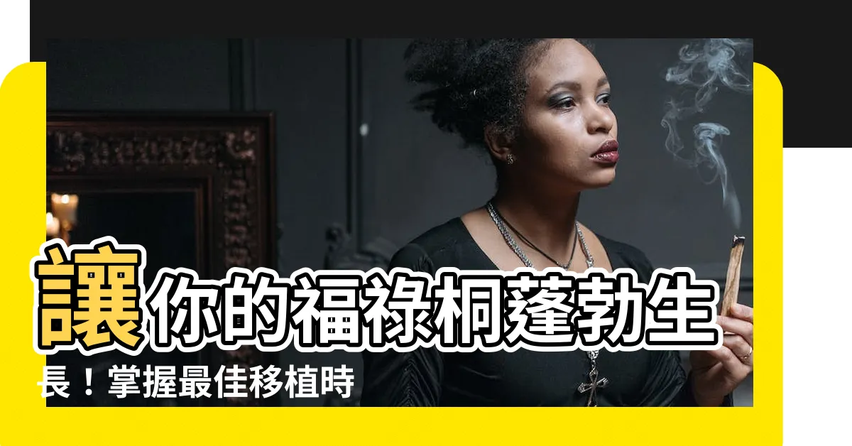 【福祿桐土壤】讓你的福祿桐蓬勃生長！掌握最佳移植時機、土壤選擇和後續照料