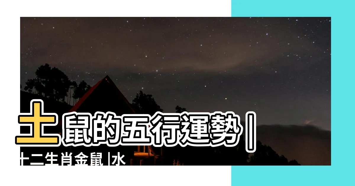【水鼠年】土鼠的五行運勢 |十二生肖金鼠 |水鼠年是哪些年份 |