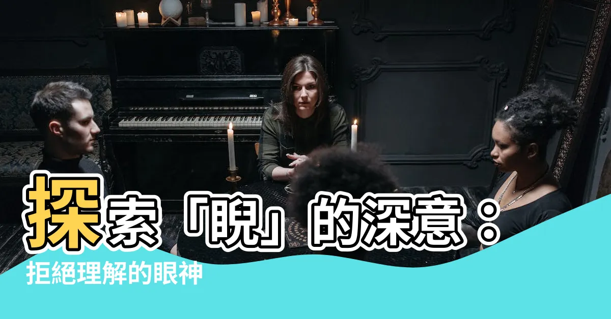 【睨 意思】探索「睨」的深意：拒絕理解的眼神