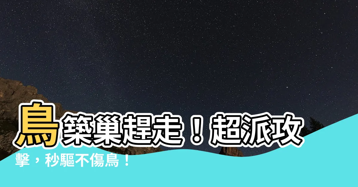 【鳥築巢趕走】鳥築巢趕走！超派攻擊，秒驅不傷鳥！