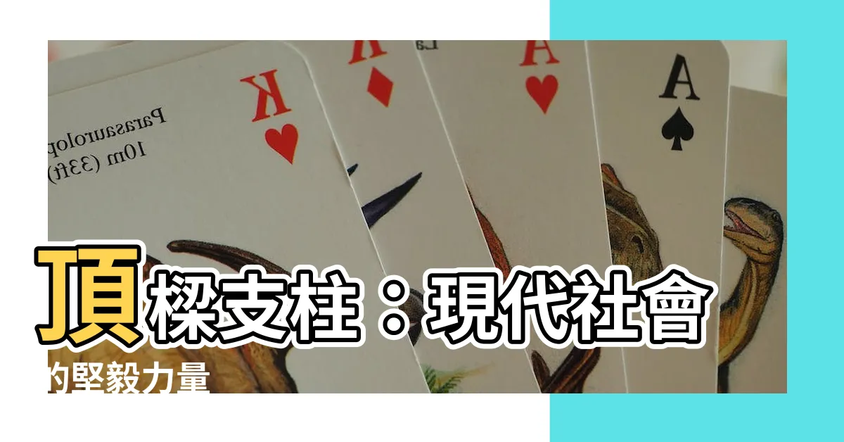 【頂樑】頂樑支柱：現代社會的堅毅力量