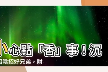 【沉香招陰】小心點「香」事！沉香招陰招好兄弟，財進不來，反添晦氣？