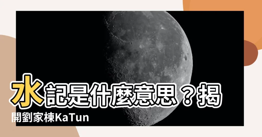 【水記 意思】水記是什麼意思？揭開劉家棟KaTung二水記的涵義