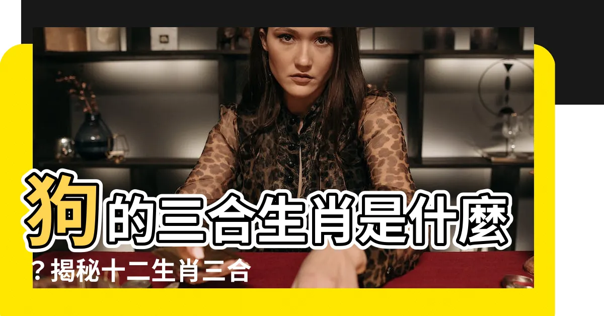 【狗的三合】狗的三合生肖是什麼？揭秘十二生肖三合六合貴人關係！