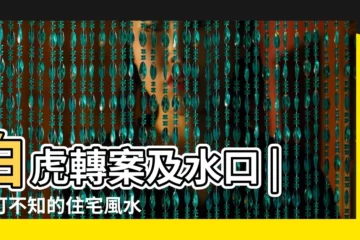【風水青龍可以做案山嗎】白虎轉案及水口 |不可不知的住宅風水秘訣 |青龍作案 |