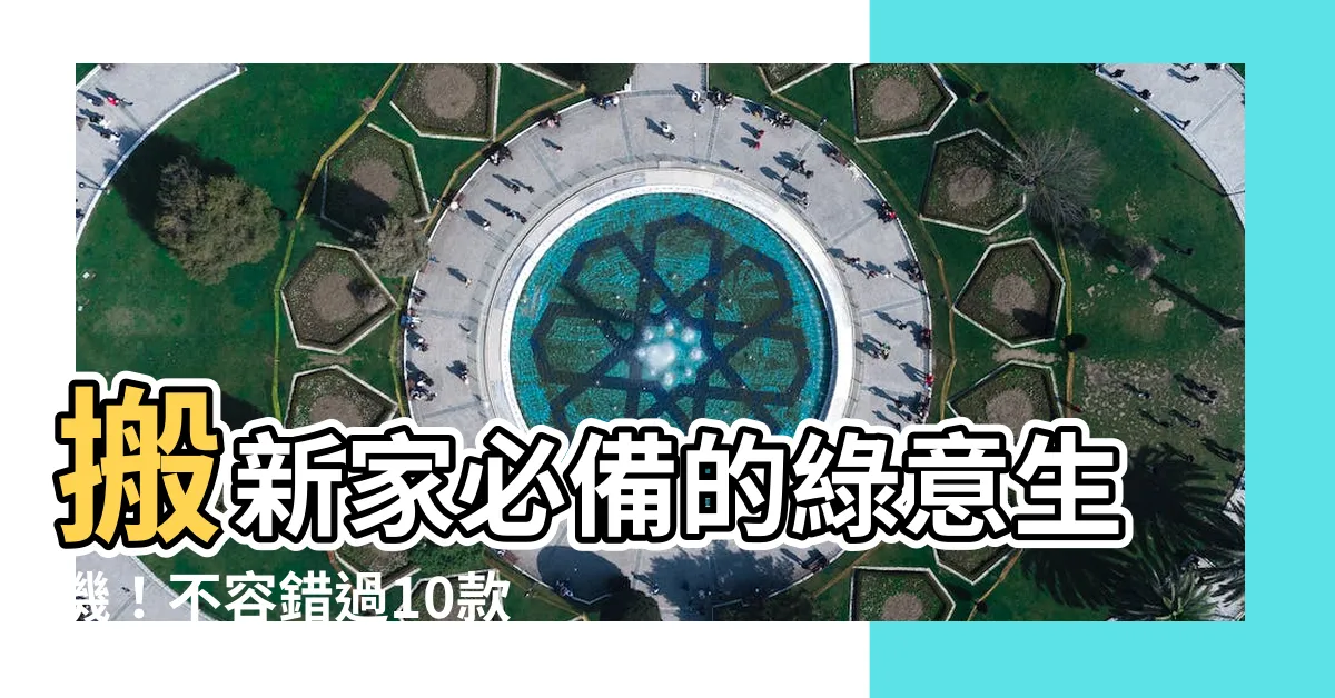 【入厝植物】搬新家必備的綠意生機！不容錯過10款入厝植物推薦