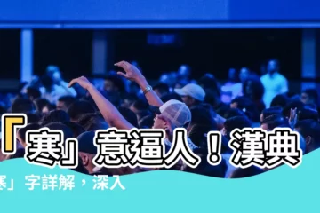 【寒意思】「寒」意逼人！漢典「寒」字詳解，深入解析「寒」的各種意思