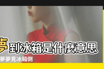 【周公解夢冰箱倒】夢到冰箱是什麼意思 |做夢夢見冰箱倒了好不好 |夢見冰箱門壞好不好 |