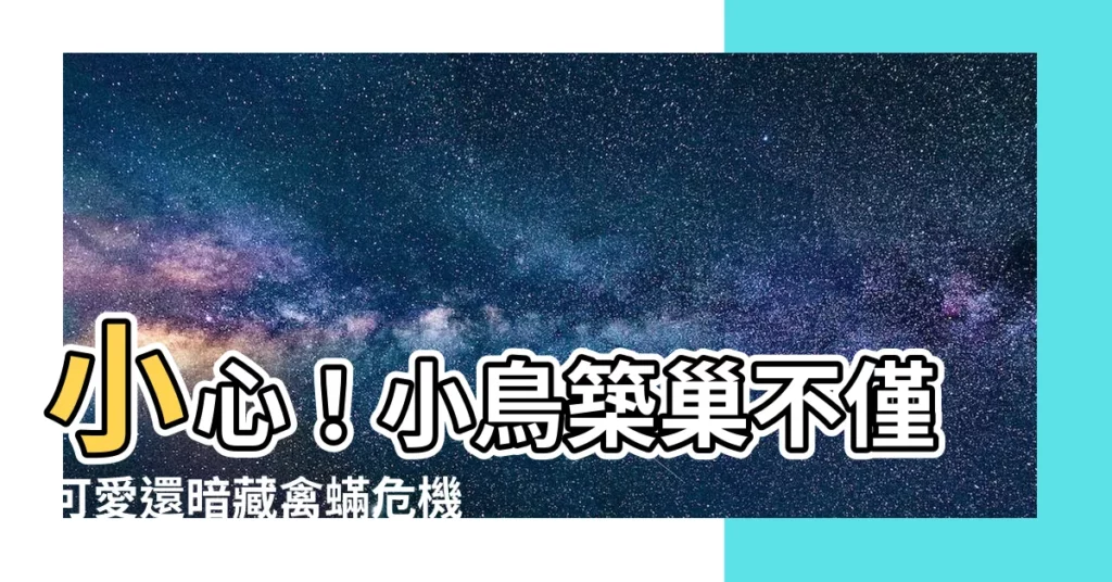 【小鳥築巢怎麼辦】小心！小鳥築巢不僅可愛還暗藏禽蟎危機，防範之道一次看