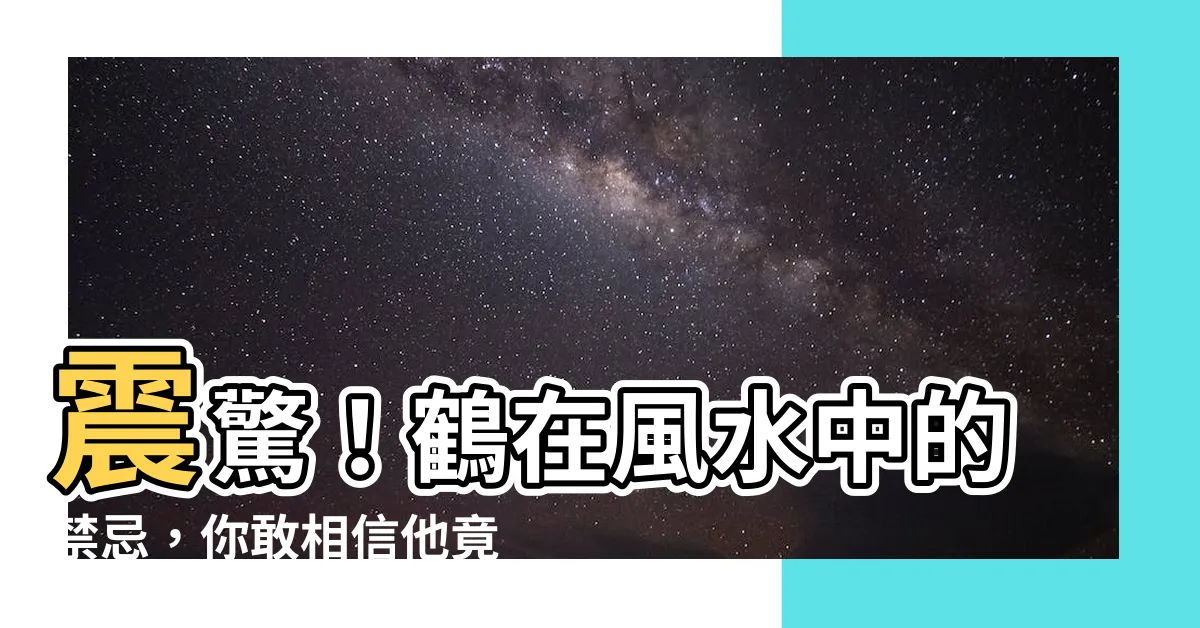 【鶴 風水】震驚！鶴在風水中的禁忌，你敢相信他竟然能招來厄運？！