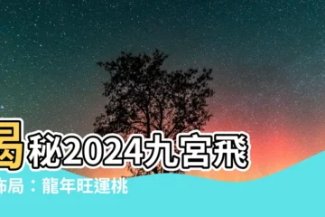 【2024九宮飛星】揭秘2024九宮飛星佈局：龍年旺運桃花財氣UP！