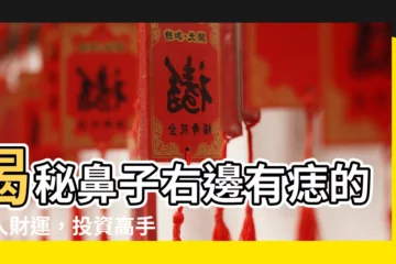 【鼻子右邊有痣】揭秘鼻子右邊有痣的驚人財運，投資高手的秘密就在這裡！
