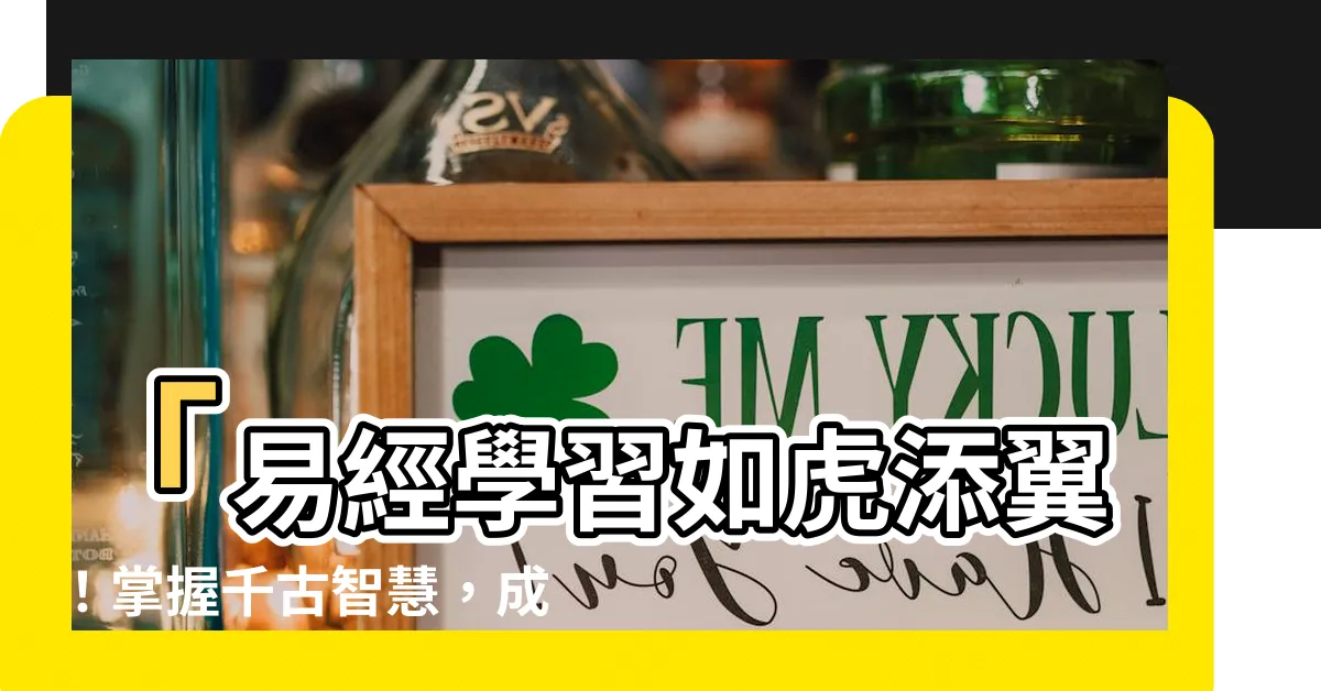 【易經學習】「易經學習如虎添翼！掌握千古智慧，成就無敵人生！」