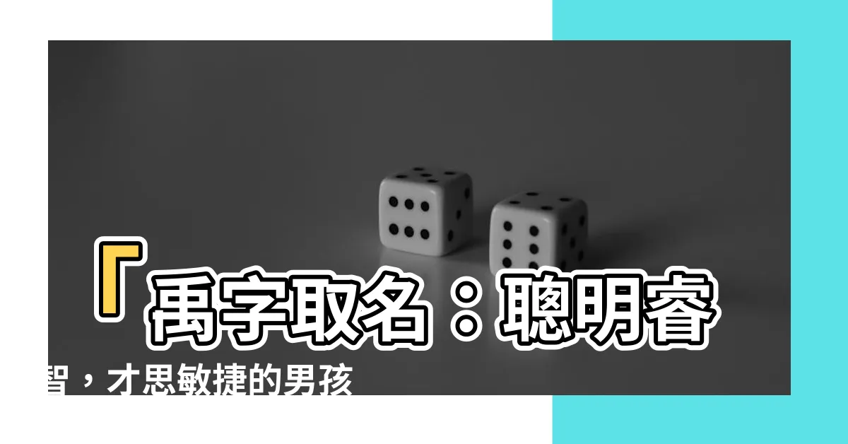 【禹取名】「禹字取名：聰明睿智，才思敏捷的男孩女孩名字大全，純潔善良」