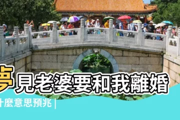 【夢到以離婚的妻子】夢見老婆要和我離婚是什麼意思預兆 |夢見和妻子離婚跟老婆離婚是什麼意思 |夢見前妻是什麼意思 |