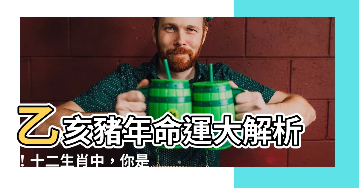 【乙亥豬】乙亥豬年命運大解析！十二生肖中，你是如何領悟的？