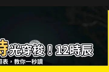 【12 時辰對照】時光穿梭！12時辰對照表，教你一秒讀懂傳統時辰