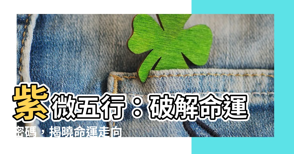 【紫微五行】紫微五行：破解命運密碼，揭曉命運走向