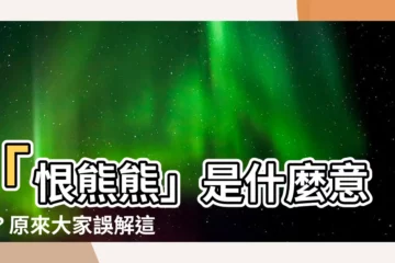 【恨熊熊意思】「恨熊熊」是什麼意思？原來大家誤解這麼深！