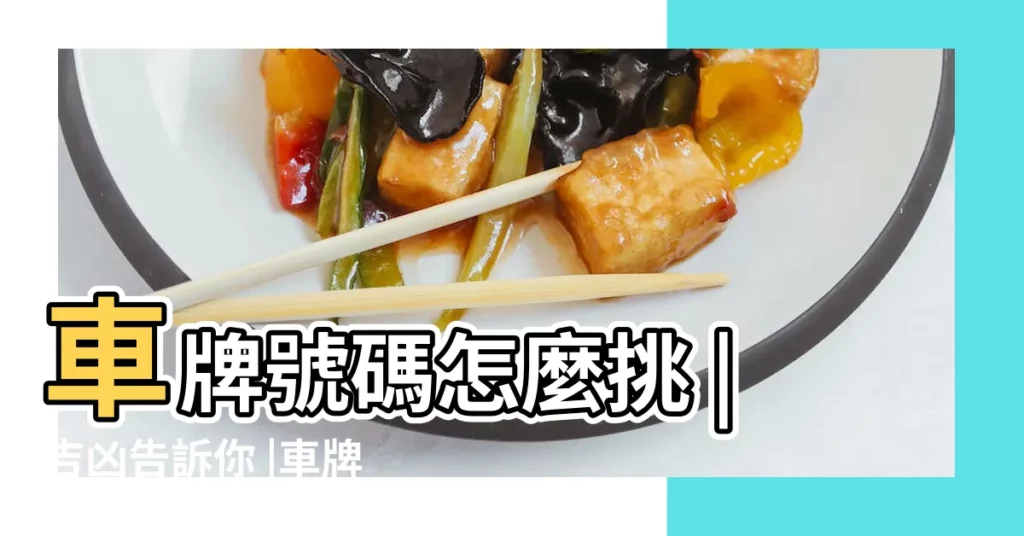 車牌號碼怎麼挑 |吉凶告訴你 |車牌數字怎麼選 |【車牌號的運勢】