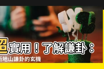 【謙卦】超實用！瞭解謙卦：解析地山謙卦的玄機與實踐方法