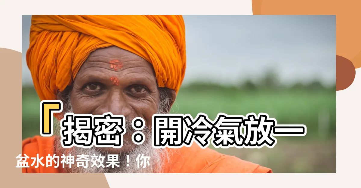 【開冷氣放一盆水】「揭密：開冷氣放一盆水的神奇效果！你一定要知道！」