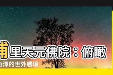 【埔里天元佛院】埔里天元佛院：俯瞰鯉魚潭的世外勝境