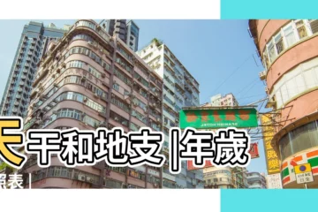 【天干地支乙卯與甲申】天干和地支 |年歲對照表 |