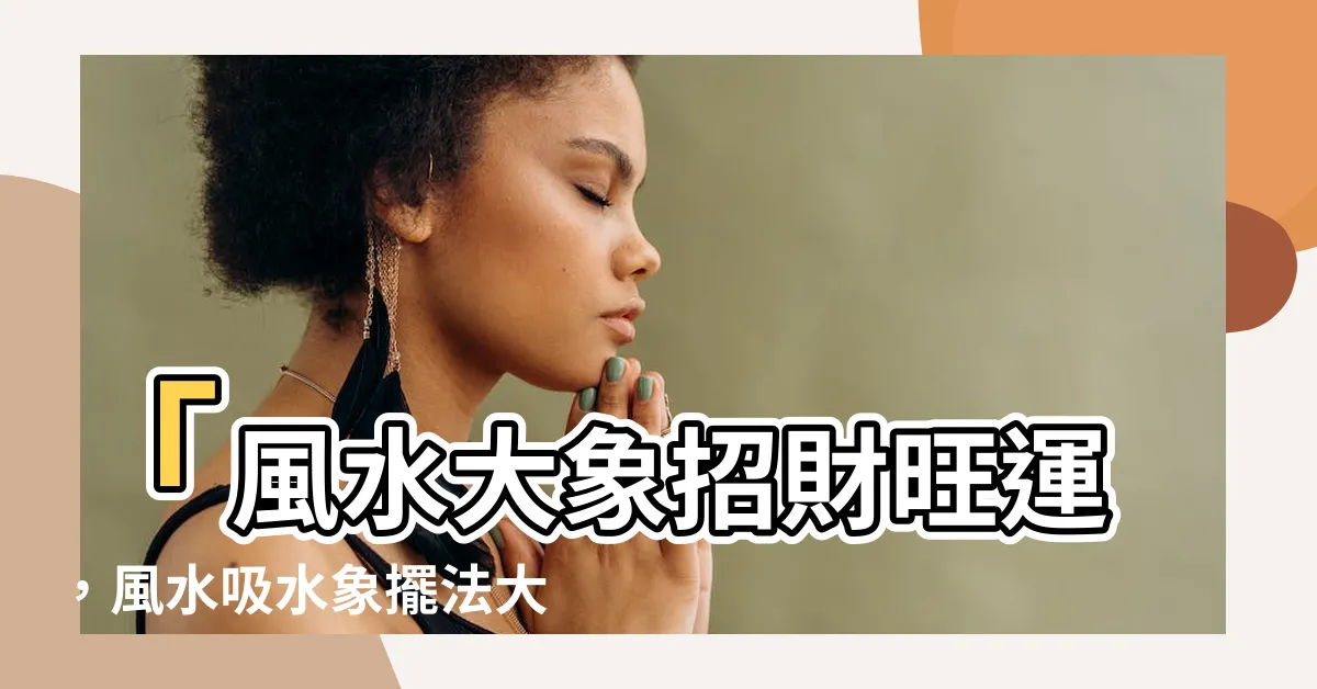 【大象風水擺設】「風水大象招財旺運，風水吸水象擺法大全！」