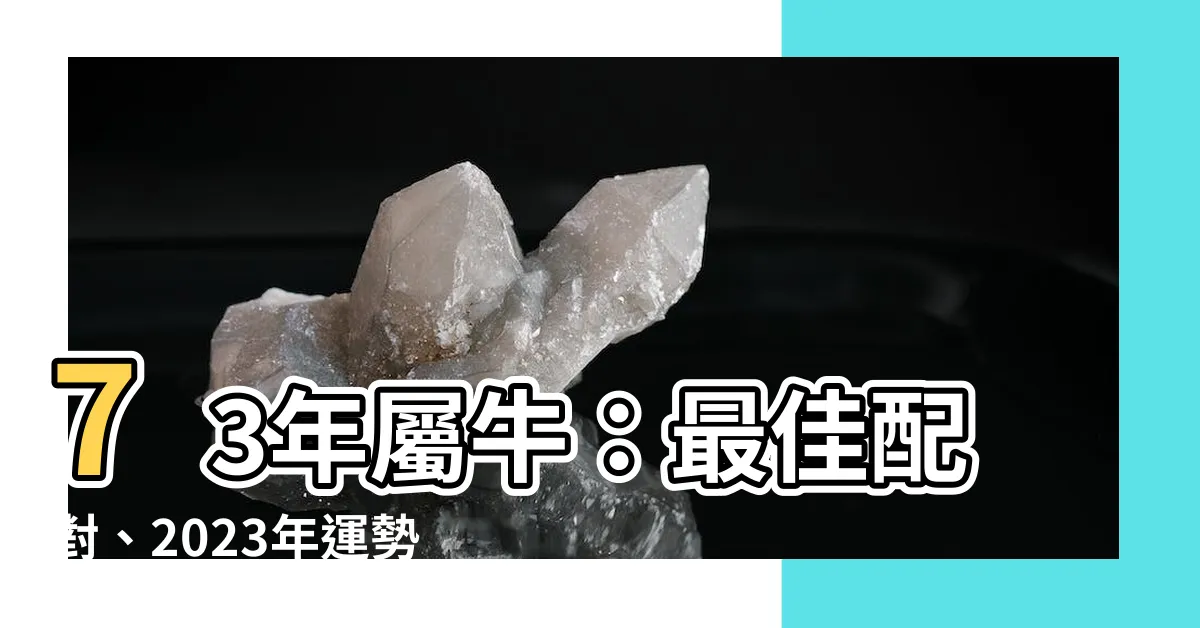 【73年 生肖】73年屬牛：最佳配對、2023年運勢大公開！