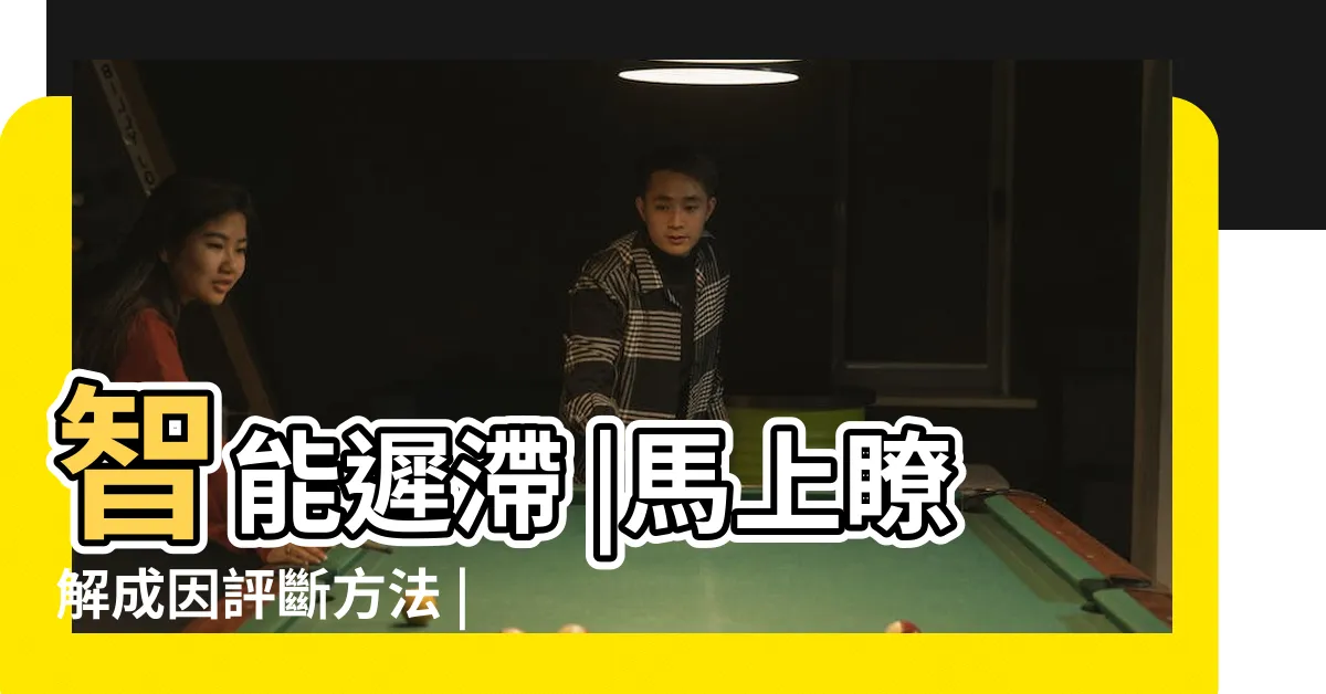 【智力不足】智能遲滯 |馬上瞭解成因評斷方法 |Retardation |