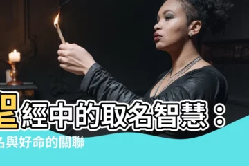 【聖經 取名】聖經中的取名智慧：好名與好命的關聯