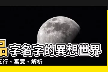 【品意思名字】品字名字的異想世界！五行、寓意、解析一次告訴你！
