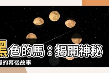 【黑色的馬】黑色的馬：揭開神秘浪漫的幕後故事