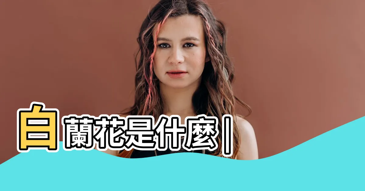 【白蘭花】白蘭花是什麼 |