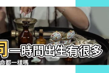 【出生日為什麼命】同一時間出生有很多人 |命都一樣嗎 |對人的命運最重要 |