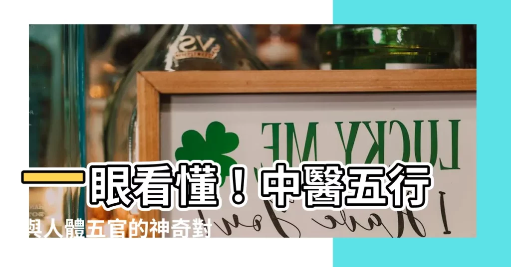【中醫五行對應人體五官】一眼看懂！中醫五行與人體五官的神奇對應