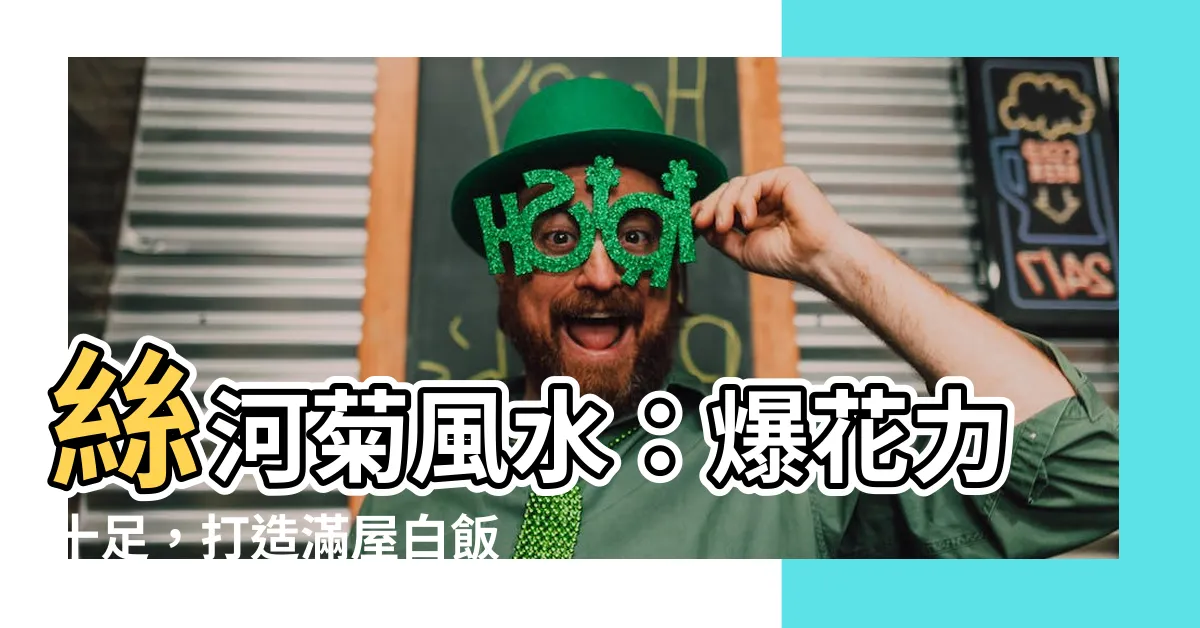 【絲河菊風水】絲河菊風水：爆花力十足，打造滿屋白飯運勢！