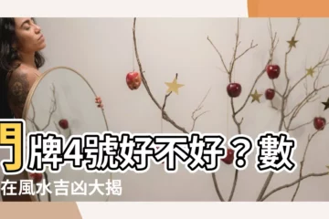 【門牌4號好嗎】門牌4號好不好？數字4在風水吉凶大揭密！