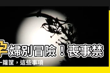 【孕婦喪事】孕婦別冒險！喪事禁忌一籮筐，這些事項千萬得注意