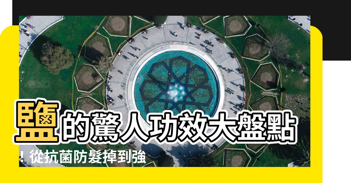 【鹽功效】鹽的驚人功效大盤點！從抗菌防髮掉到強身健體，鹽無所不能！