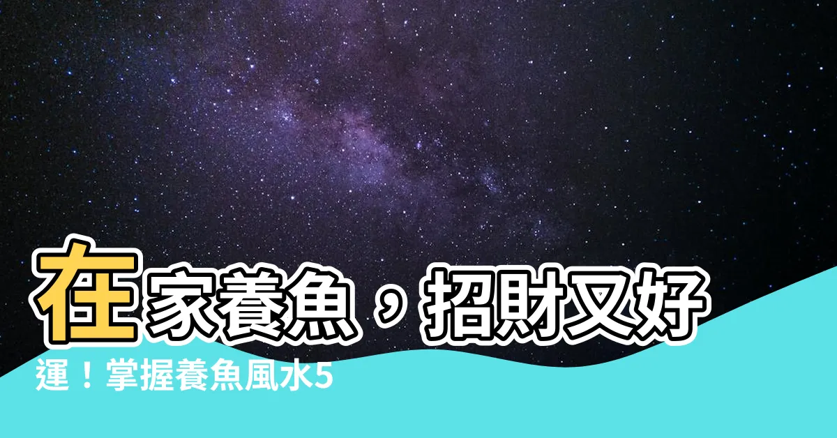 【在家養魚】在家養魚，招財又好運！掌握養魚風水5大重點，新手養魚入門！