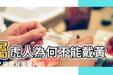 【屬虎為什麼不能帶黃金】屬虎人為何不能戴黃金？揭開背後驚人的秘密