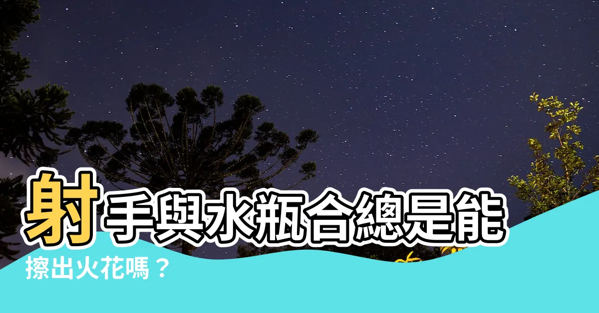 【射手和水瓶合嗎】射手與水瓶合總是能擦出火花嗎？