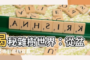【雜樹】揭秘雜樹世界：從盆栽藝術到自然寫真
