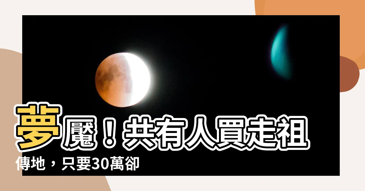 【共有人的惡夢】夢魘！共有人買走祖傳地，只要30萬卻吞併0.86坪！