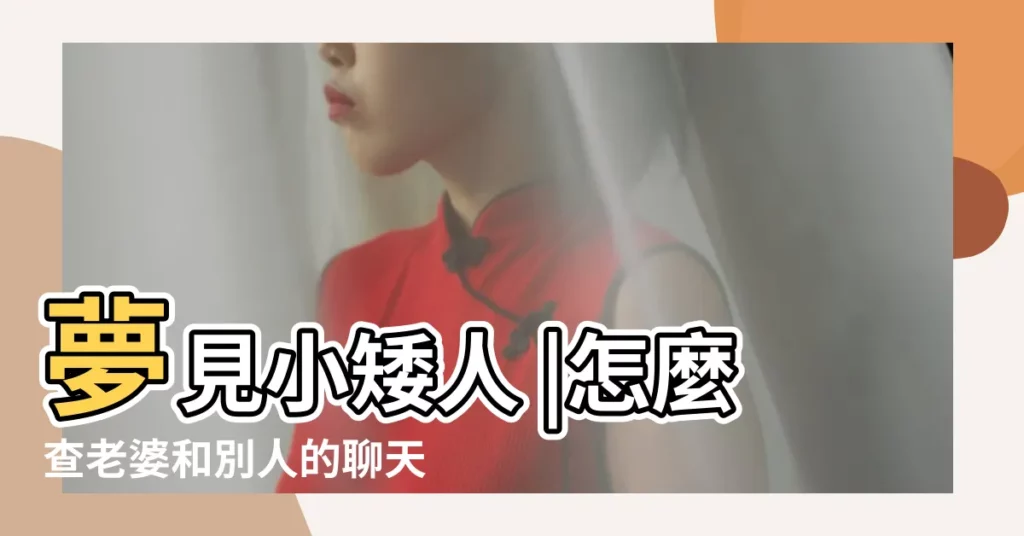 夢見小矮人 |怎麼查老婆和別人的聊天記錄 |實時同步老婆微信 |【夢見妻子打小矮人】