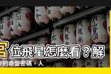 【宮位飛星怎麼看】宮位飛星怎麼看？解密你的命盤密碼，人生走向一目瞭然