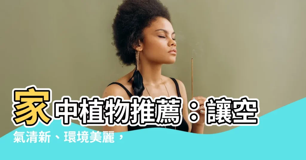 【家中植物推薦】家中植物推薦：讓空氣清新、環境美麗，打造舒適生活空間！