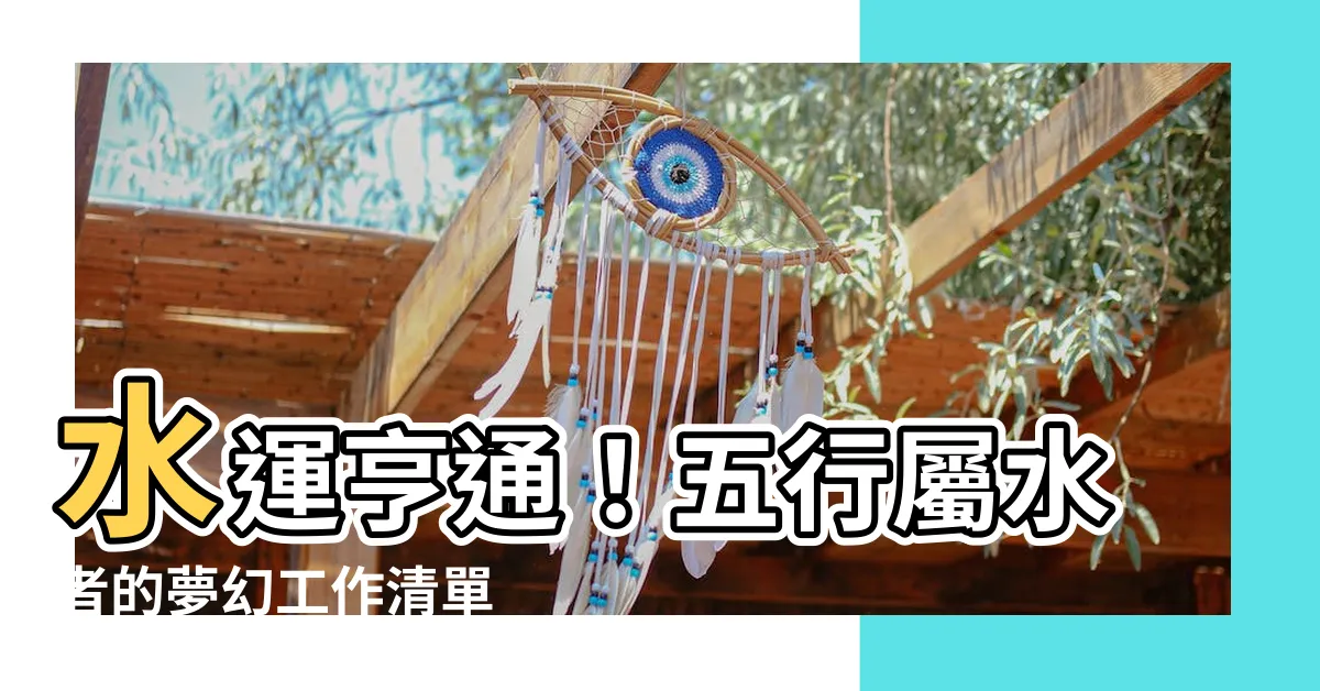 【屬水的行業有哪些】水運亨通！五行屬水者的夢幻工作清單